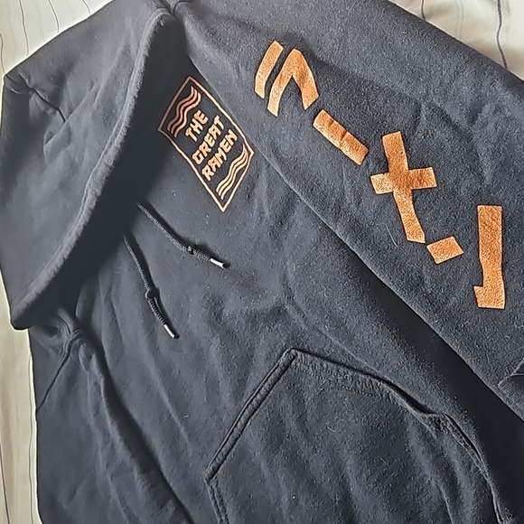 Japanese Ramen Graphic Hoodie Y2K Streetwear Black - Picture 3 of 4